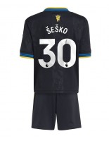 Manchester United Benjamin Sesko #30 Tredjedraktsett Barn 2025-26 Korte ermer (+ bukser)